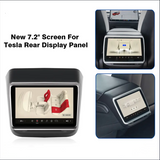 Tesla Entretenimento traseiro de 7,2" e visor de climatização para Model 3/y (Model X/S inspirado)