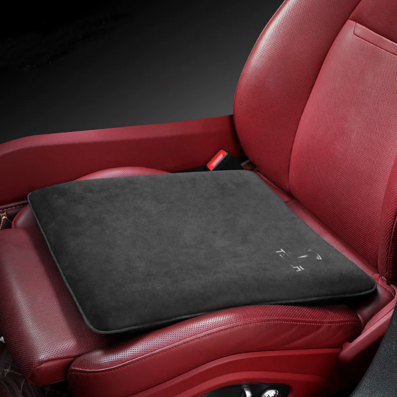 EVAMPIFY Tesla Alcantara Cushion for Model 3/Y/X/S, Charcoal Black