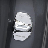 Model 3 & Y Door Latch Lock Covers CF Coated (Set Of 4) - TESLAUNCH