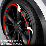 Aluminum Alloy Tesla Wheel Rim Protectors for All Models 3/Y/S/X (4 PCS)