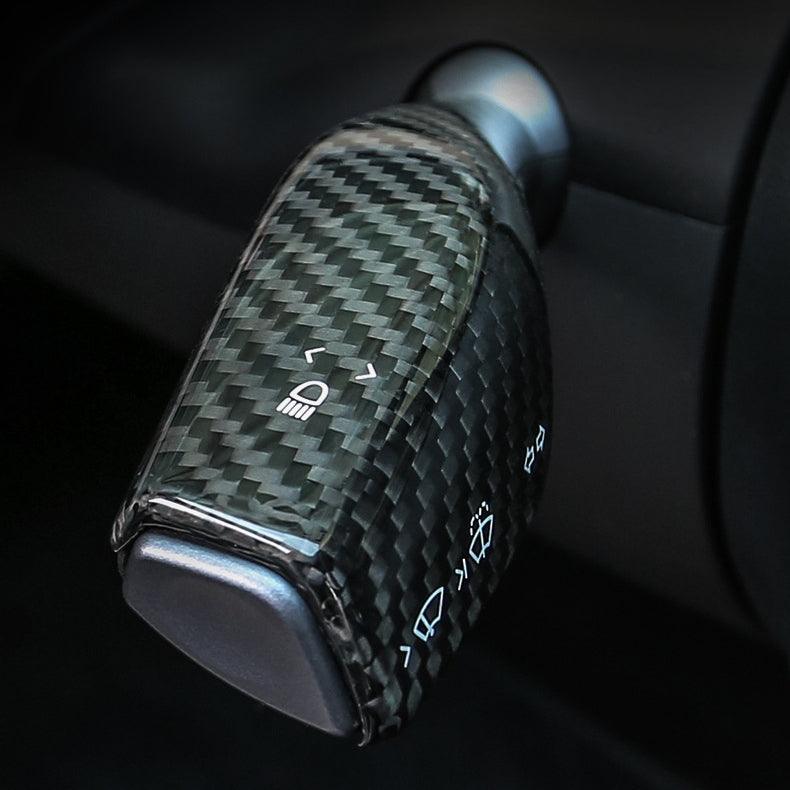 [Real Carbon Fiber] Gear Shift Cover, Turn Signal Stalk Covers for Te ...