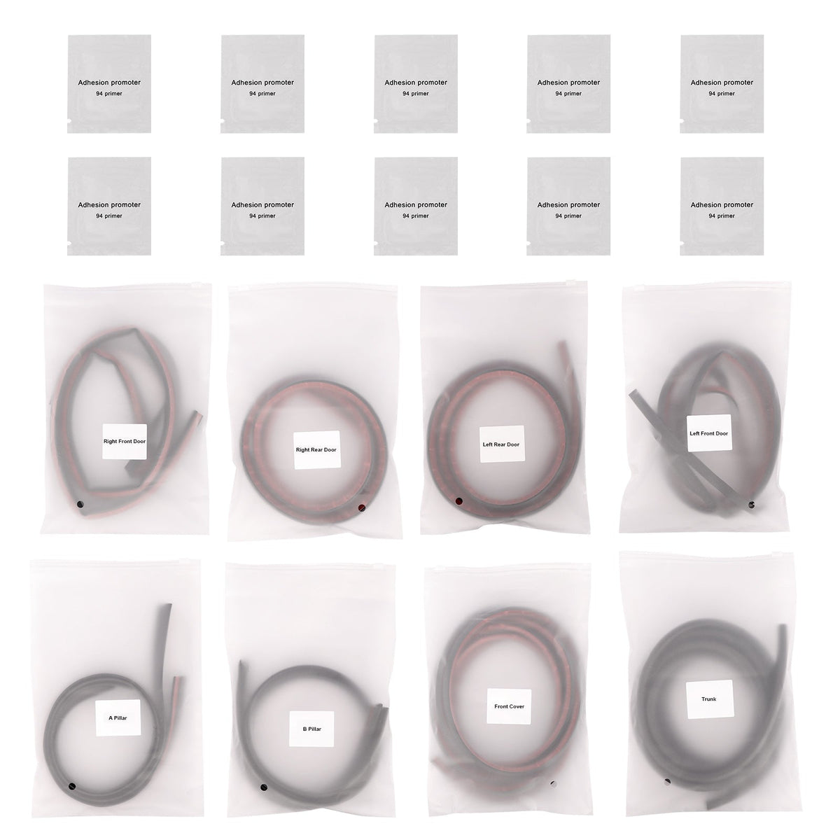 Model 3/Y Kit guarnizioni portiera auto Accessori in gomma insonorizzante per Tesla(2017-2025)