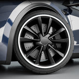 Protezione del cerchio della ruota in lega di alluminio - Adatto a tutte le auto (4 pezzi)