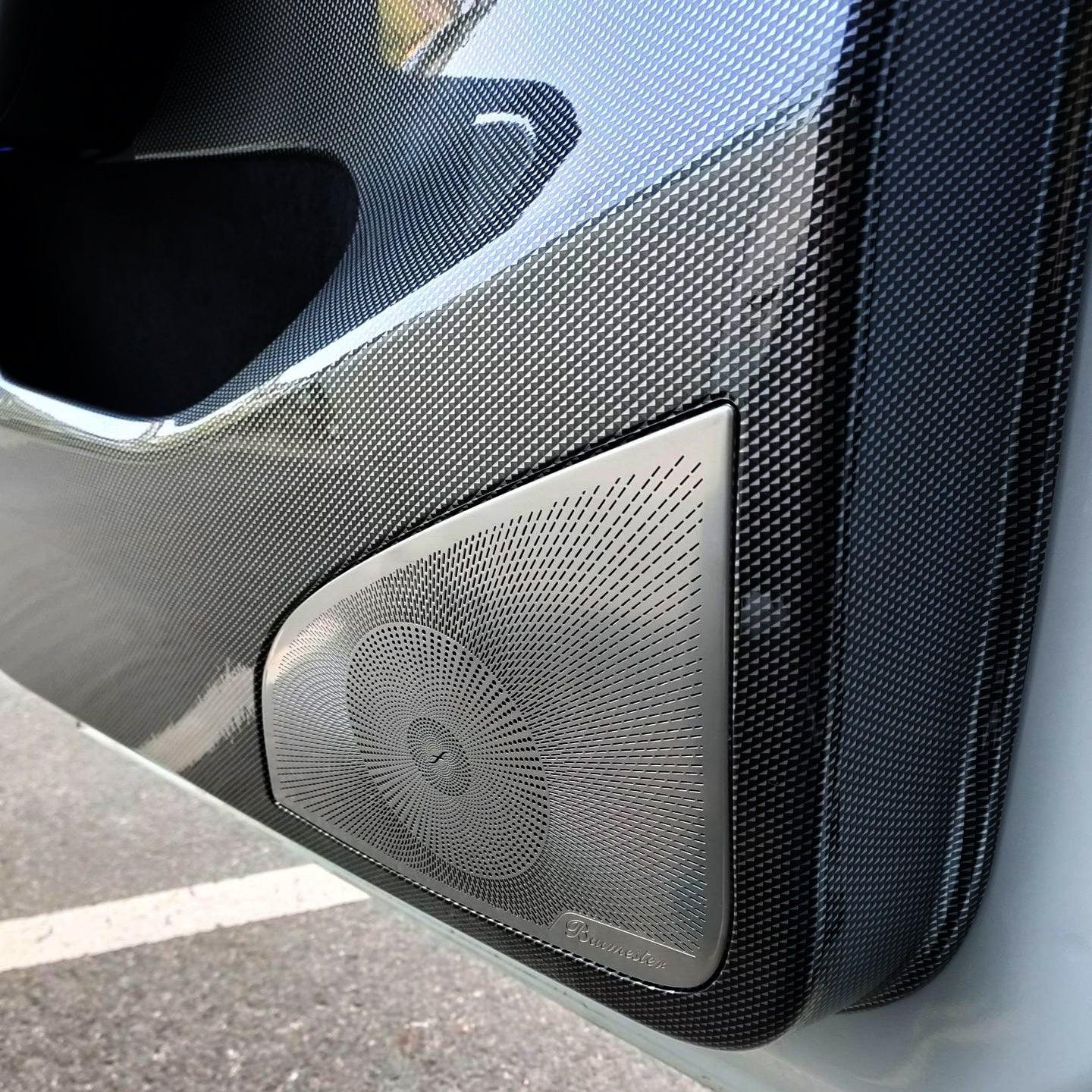 Door Protector for Tesla Model 3, Door Inner Trim Cover Overlay (Carbon Fiber Pattern ABS) (2021-2023) - TESLAUNCH