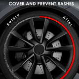 Liga de alumínio Tesla Protetores de aro de roda para todos Models 3/Y/S/X (4 PCS) (2012-2023)