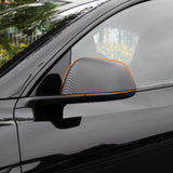 Model Y Side Door Mirror Cover (Carbon Fiber Pattern ABS) (1 pair) (2020-2023) - TESLAUNCH