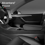 Alcantara Center Console Side Trim Cover For Tesla Model 3/Y