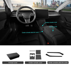 Alcantara Accessories for Tesla - T-Launch