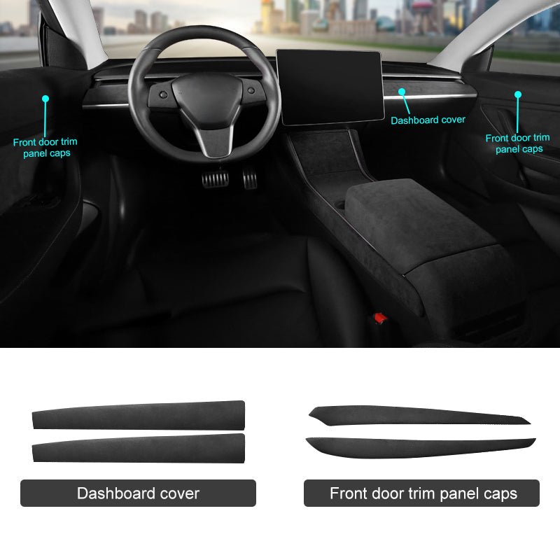 Alcantara Accessories for Tesla - T-Launch