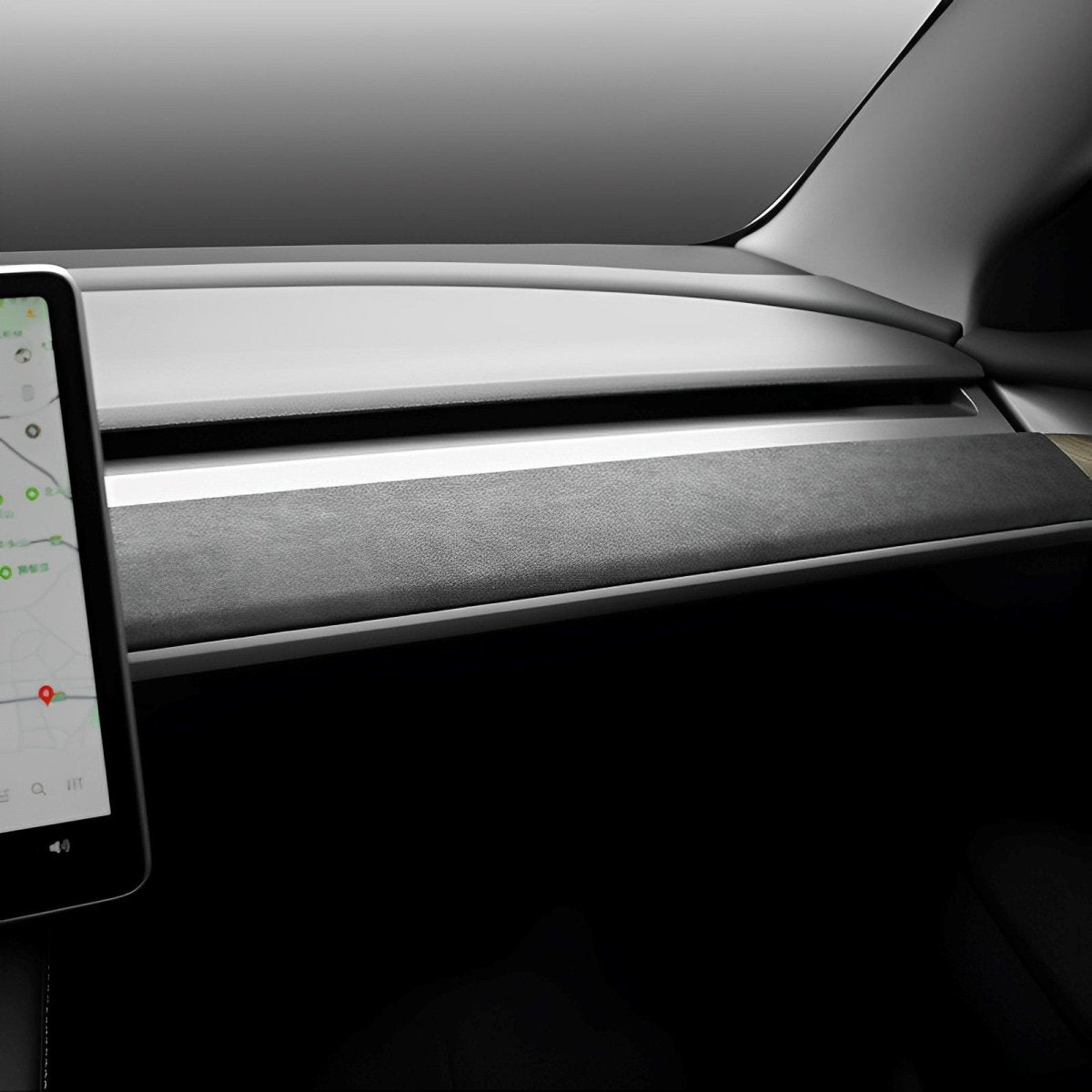 Alcantara Dashboard Cover For Tesla Model 3/Y (2017-2023) - T-Launch