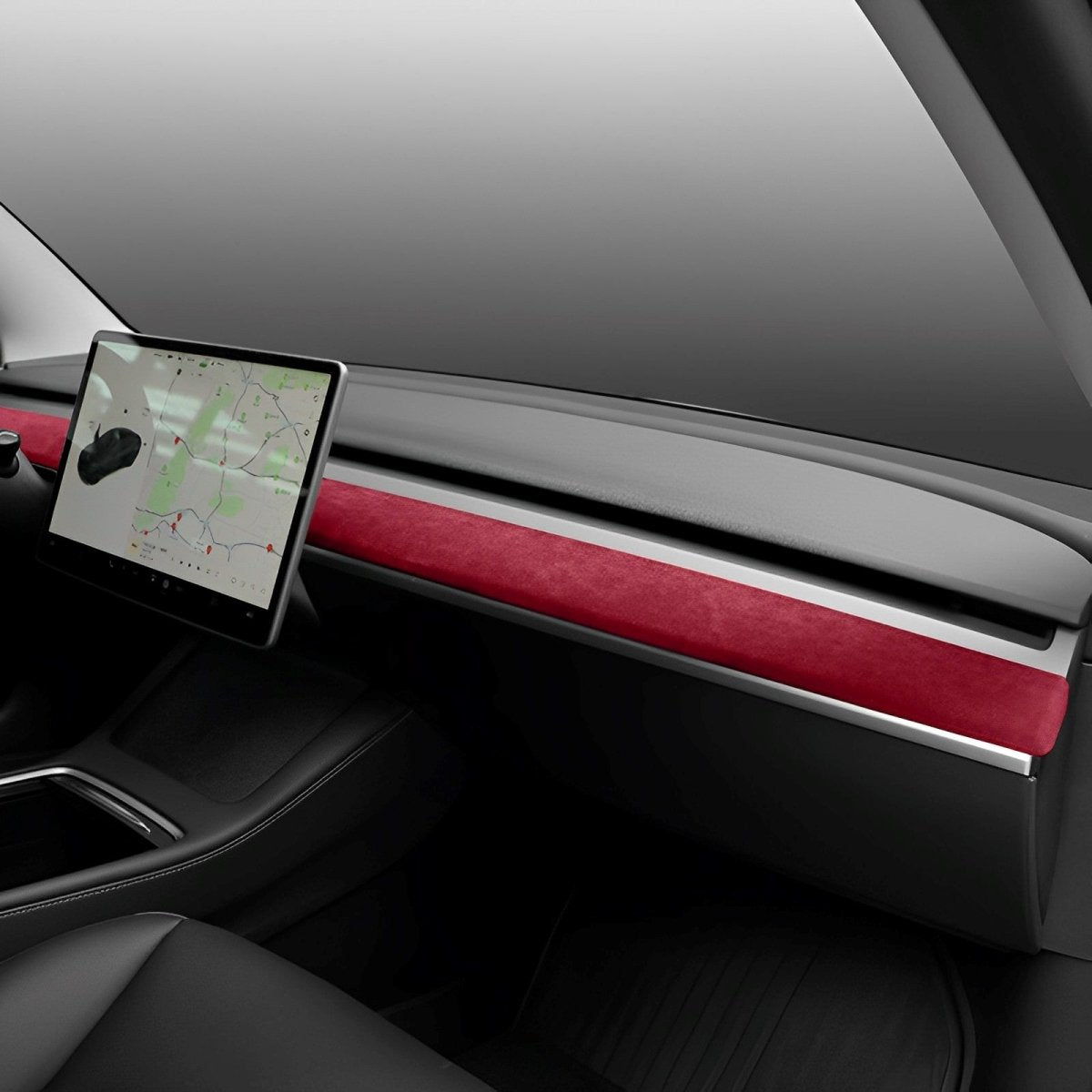 Alcantara Dashboard Cover For Tesla Model 3/Y (2017-2023) - T-Launch