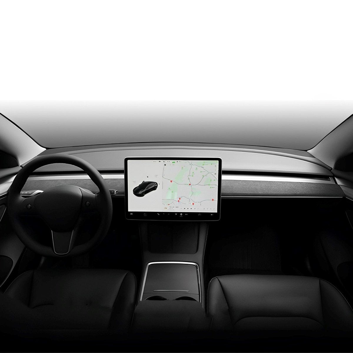 Alcantara Dashboard Cover For Tesla Model 3/Y (2017-2023) - T-Launch