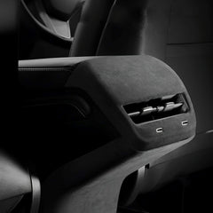 Alcantara Rear AC Vent Cover and Rear Anti-kick Cover For Tesla Model 3/Y (2017-2023) - T-Launch