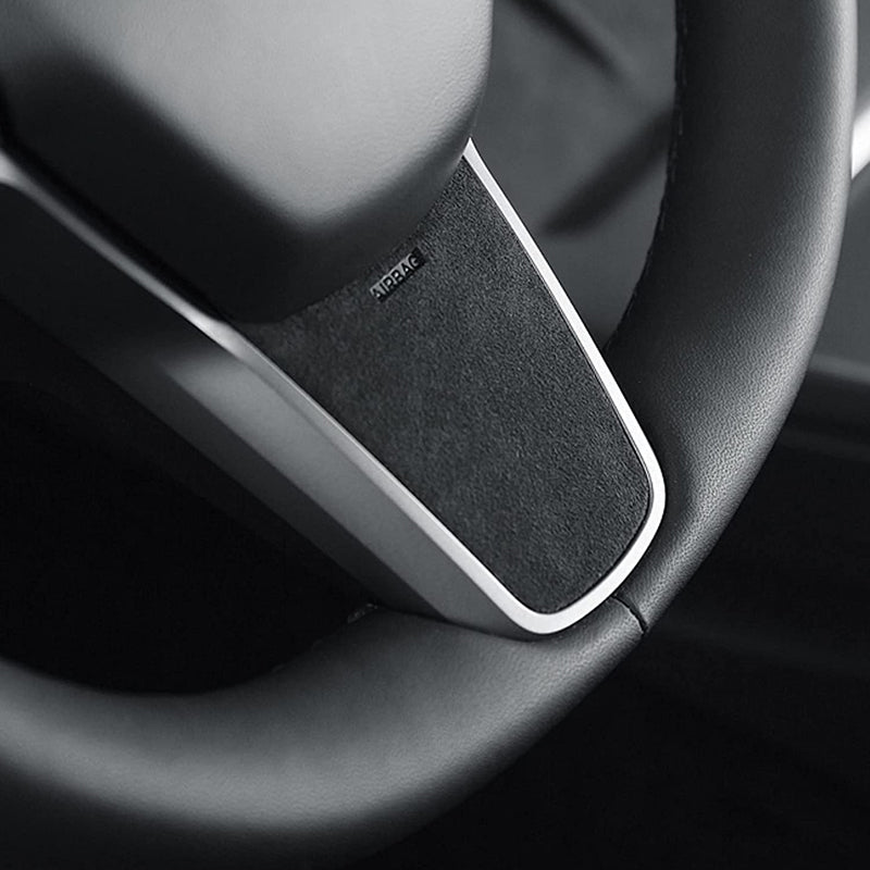 Alcantara Steering Wheel Cover For Tesla Model 3/Y - T-Launch