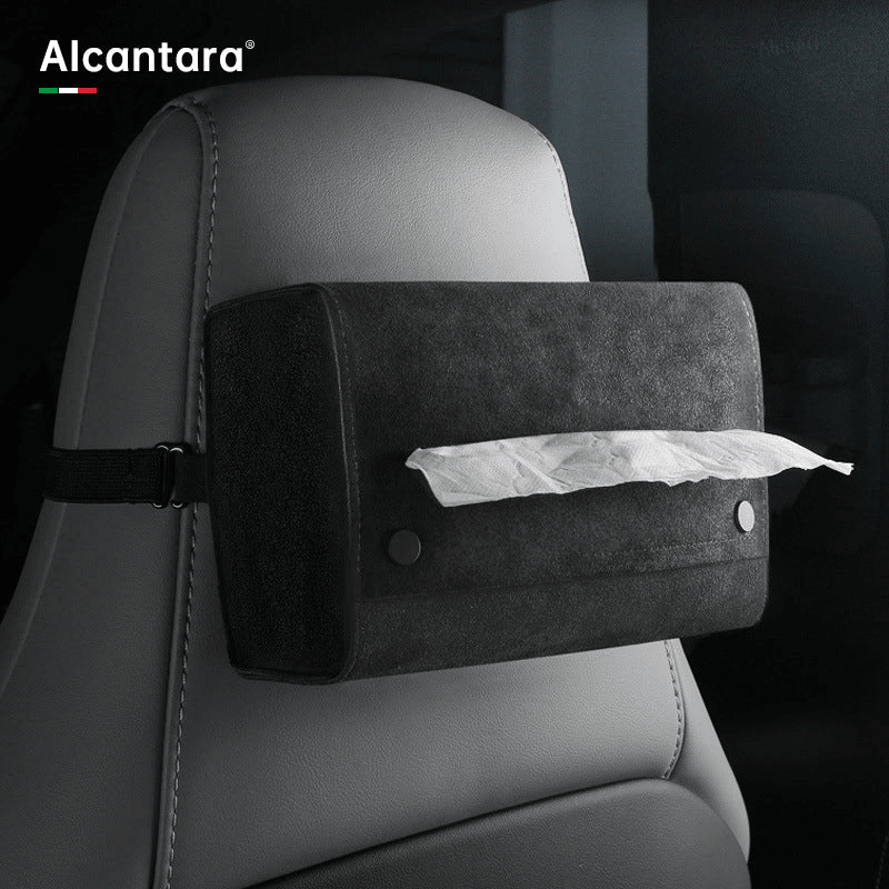 Alcantara Tissue Box for Tesla Model 3/Y/X/S - T-Launch