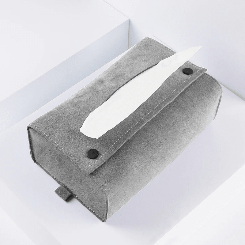 Alcantara Tissue Box for Tesla Model 3/Y/X/S - T-Launch