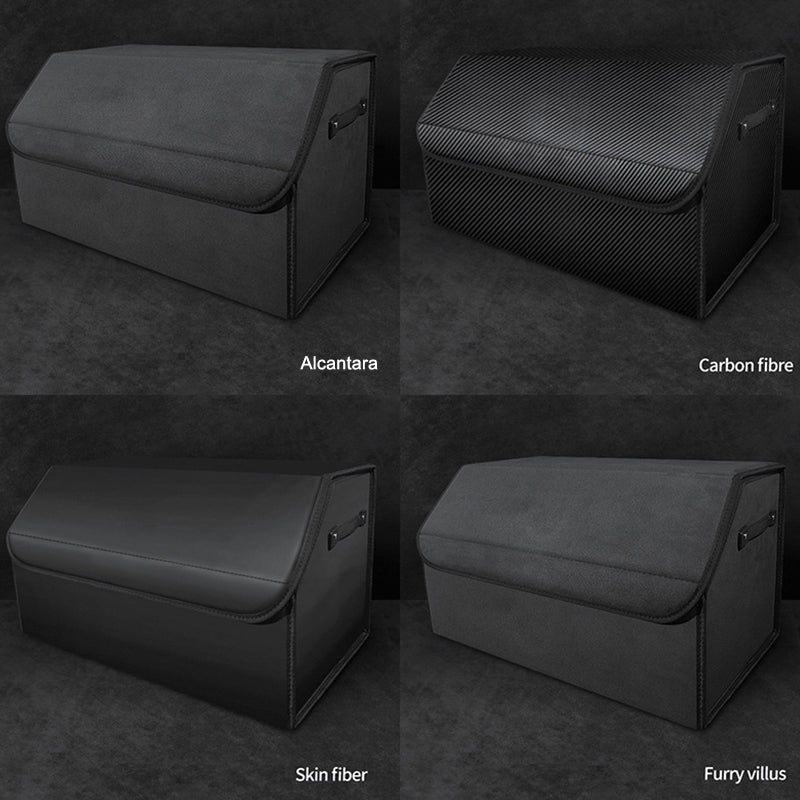 Alcantara Trunk Folding Storage Box for Tesla Model 3/Y/X/S/Cybertruck - T-Launch