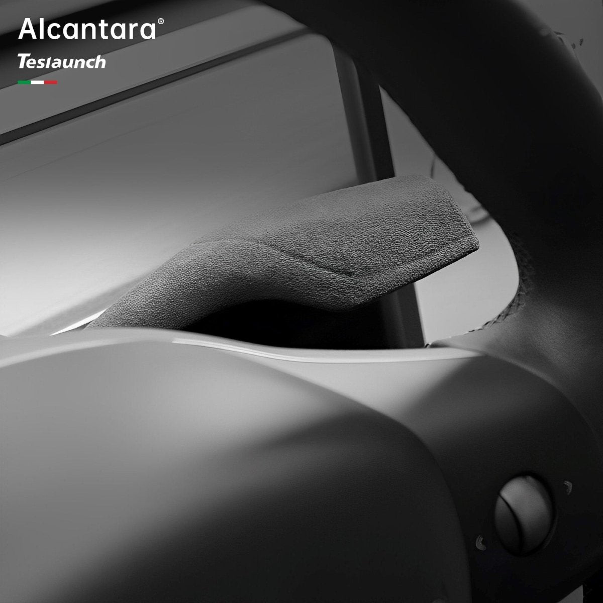 Alcantara Turn Signal Stalk Covers (2 Pcs) For Tesla Model Y (2017-2024) - T-Launch