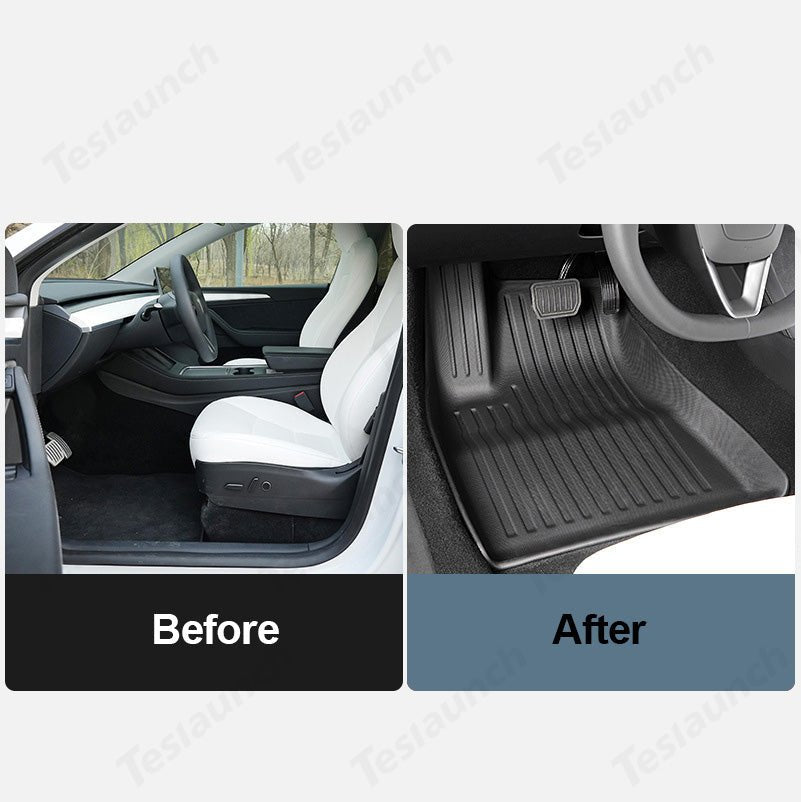 All Weather TPE Floor Mat for Tesla 2024+ Model 3 Highland - T-Launch