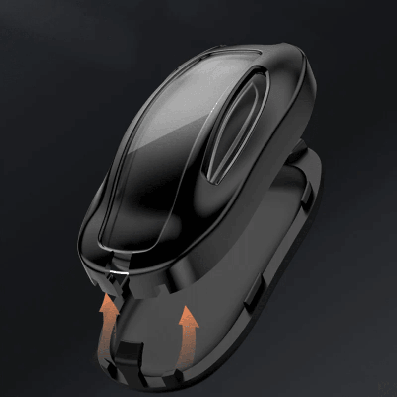 Alloy and Leather Key Fob Cover for Tesla Model 3/Y/S/X - T-Launch