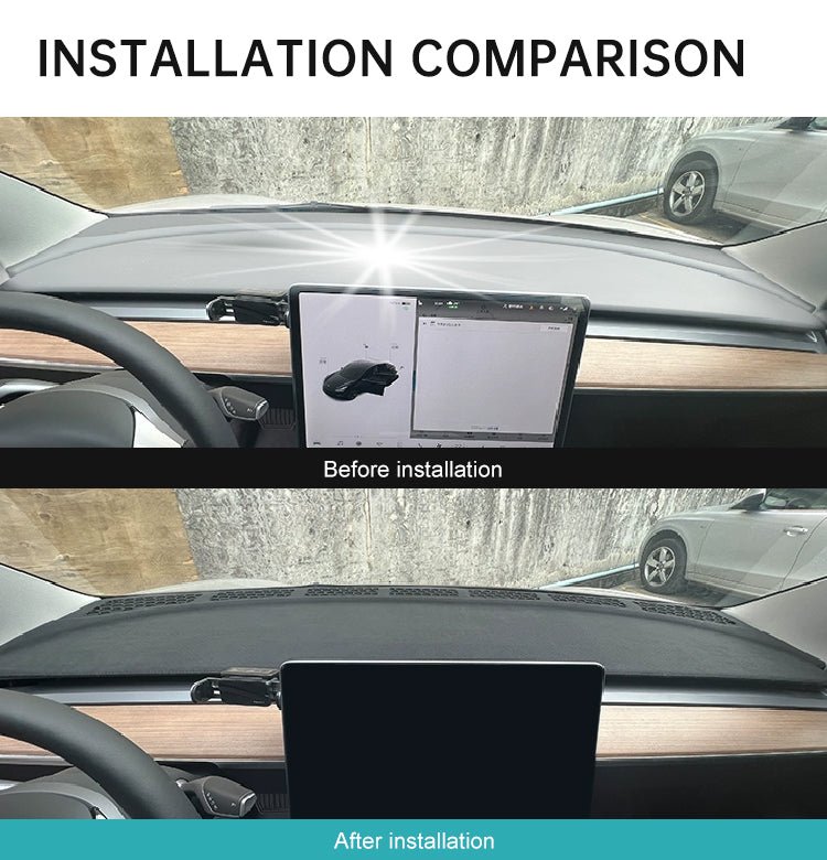 Anti-Glare Dash Mat for Tesla Model 3/Y - T-Launch