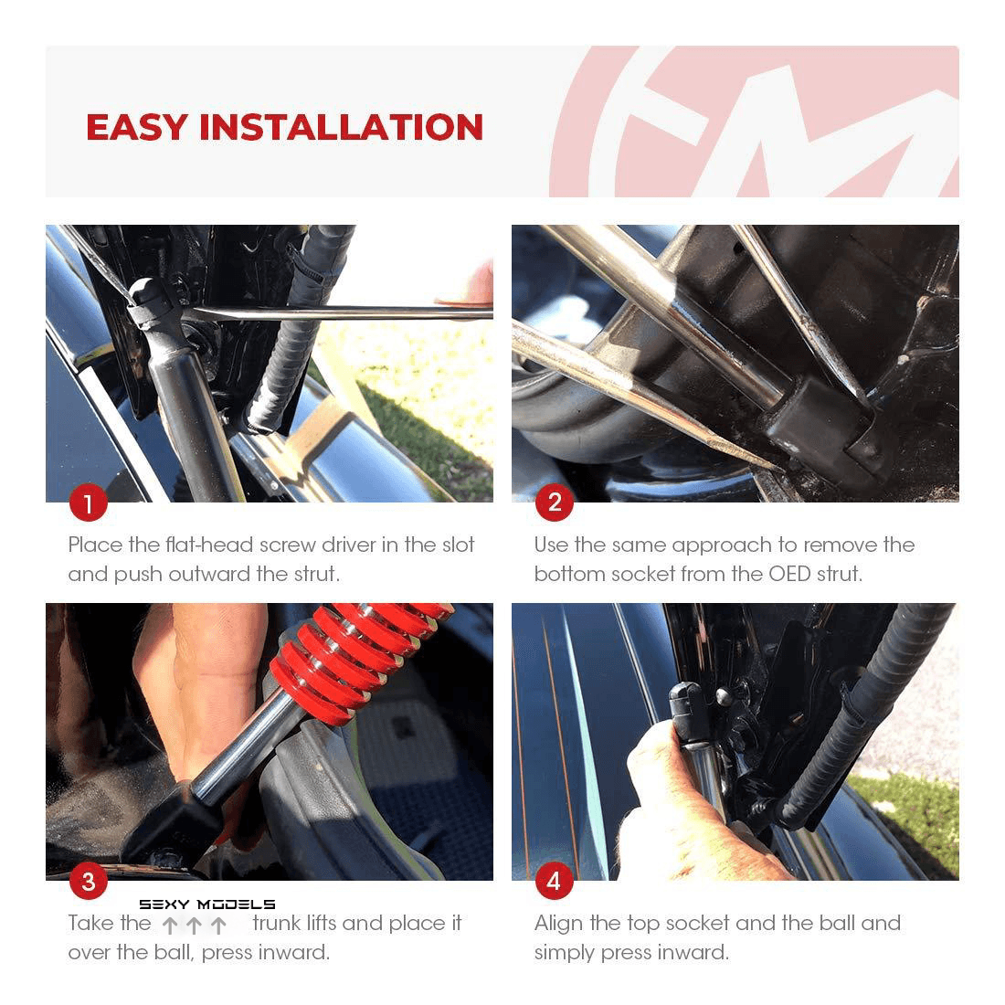 Automatic Trunk Lift For Tesla Model 3 (2017-2023)(2 Pcs) - T-Launch