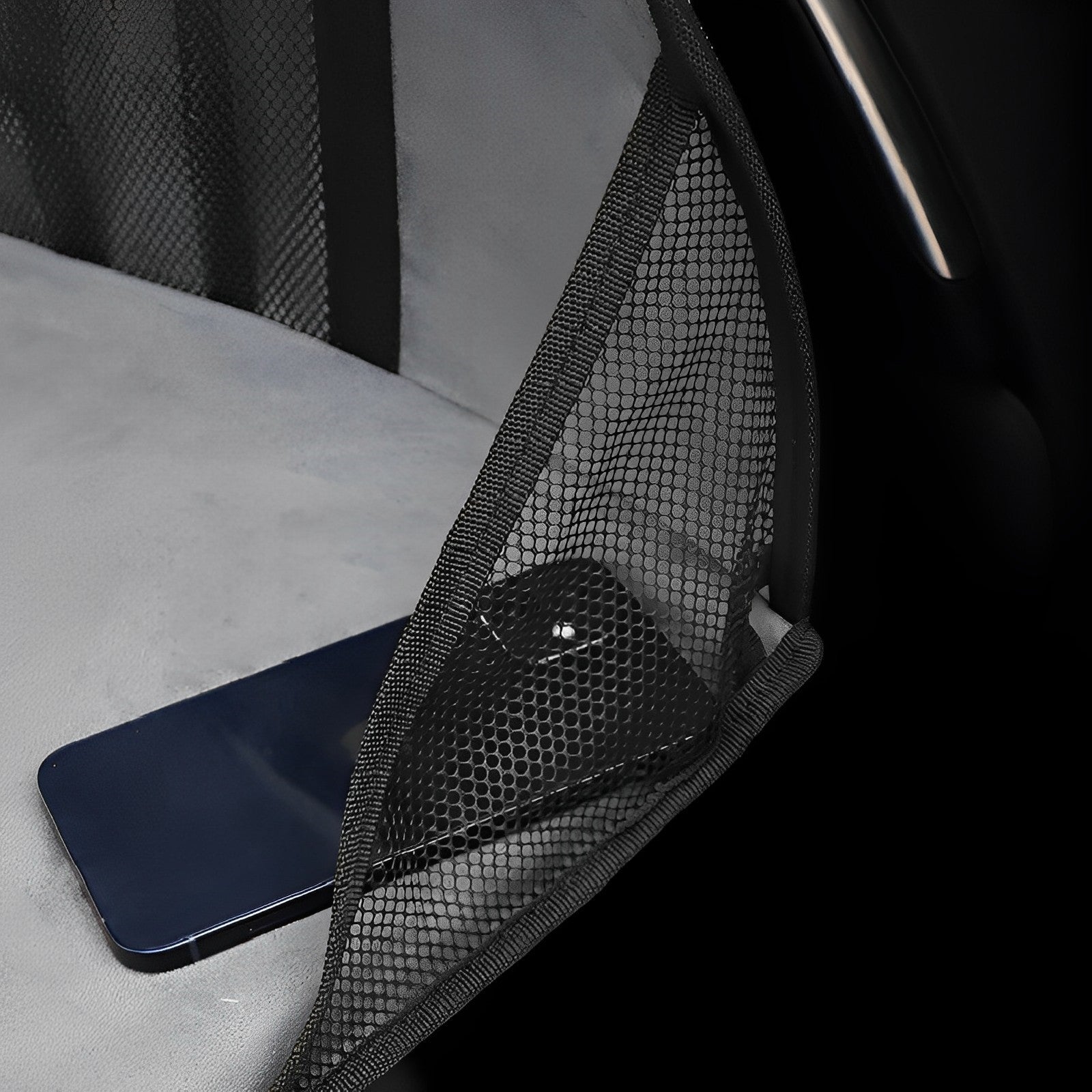Protège-tête de matelas de camping en flanelle Tesla adapté à Model 3/Y -  Couverture complète / Noir