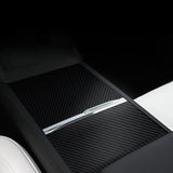 True carbon fiber center console cover for Tesla 2024 Model 3