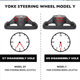 Okratt för Tesla Model 3/Y (inspirerad av Model X/S Yoke Style)