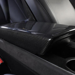 [Real Carbon Fiber] Armrest Cover For Tesla Model 3 / Y, Center Console Cover (2017-2023) - TESLAUNCH