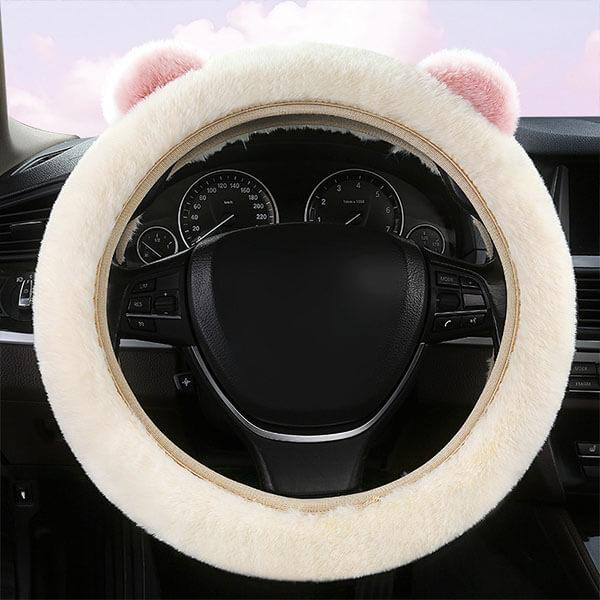 Bear-Shaped Steering Wheel Protector for Tesla Model 3/Y/S/X - T-Launch