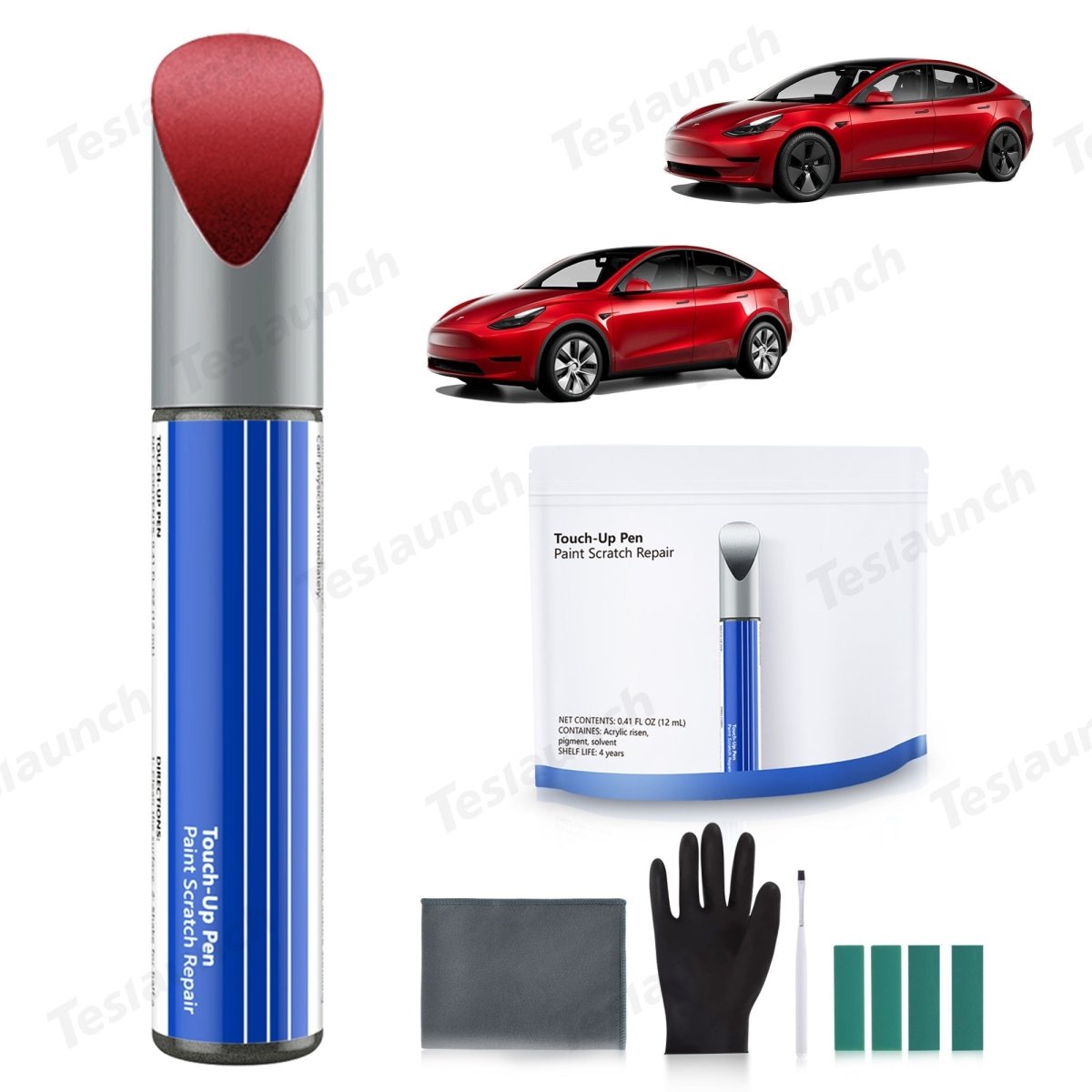 Car Body Color Paint Repair Pen Kit for Tesla Model 3/Y/S/X - OEM Original Touch Up Paint Pen - T-Launch