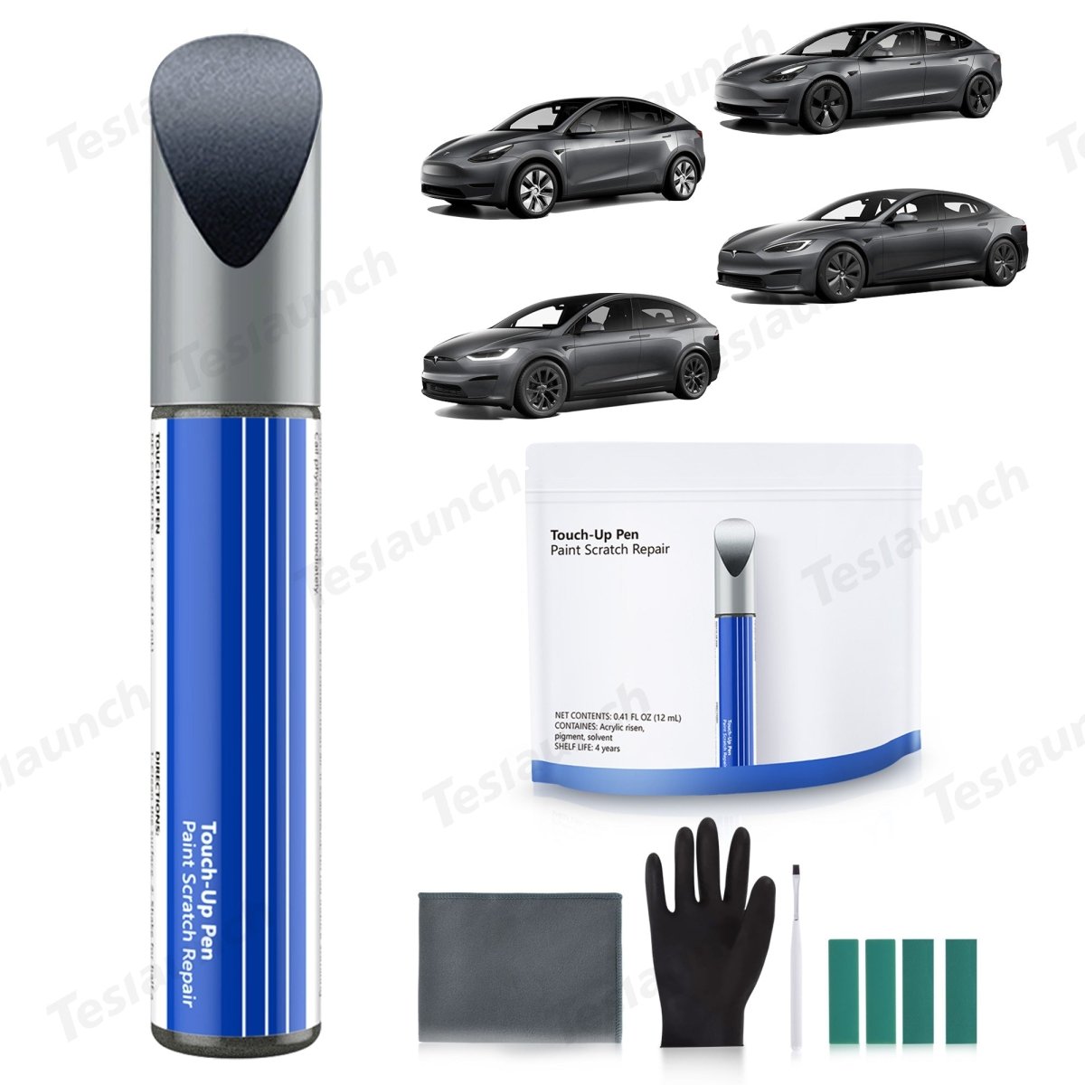 Car Body Color Paint Repair Pen Kit for Tesla Model 3/Y/S/X - OEM Original Touch Up Paint Pen - T-Launch