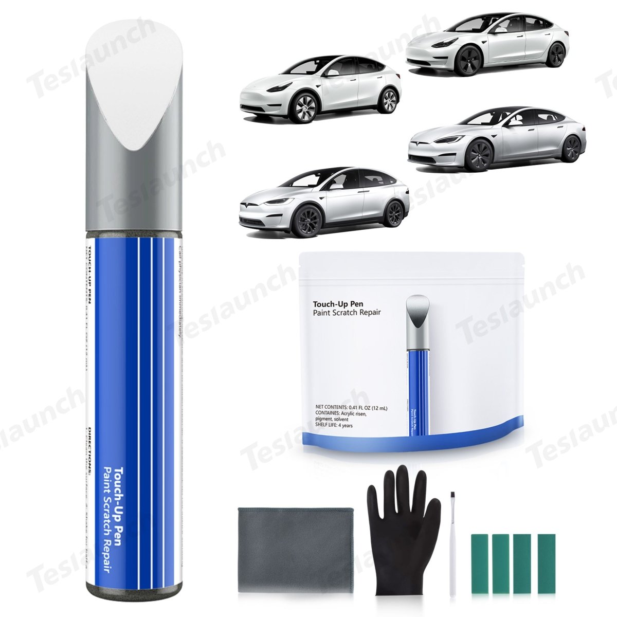 Car Body Color Paint Repair Pen Kit for Tesla Model 3/Y/S/X - OEM Original Touch Up Paint Pen - T-Launch