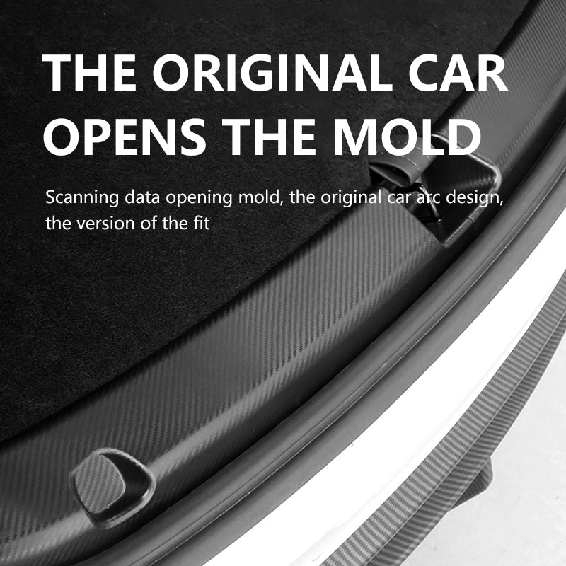 Carbon Fiber Color Door Sill Protector + Trunk Sill Protector for Tesla Model Y 2021-2024 - T-Launch