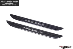 Tesla Carbon Fiber Door Sill Protector Cover For Model S (2016-2020) - TESLAUNCH