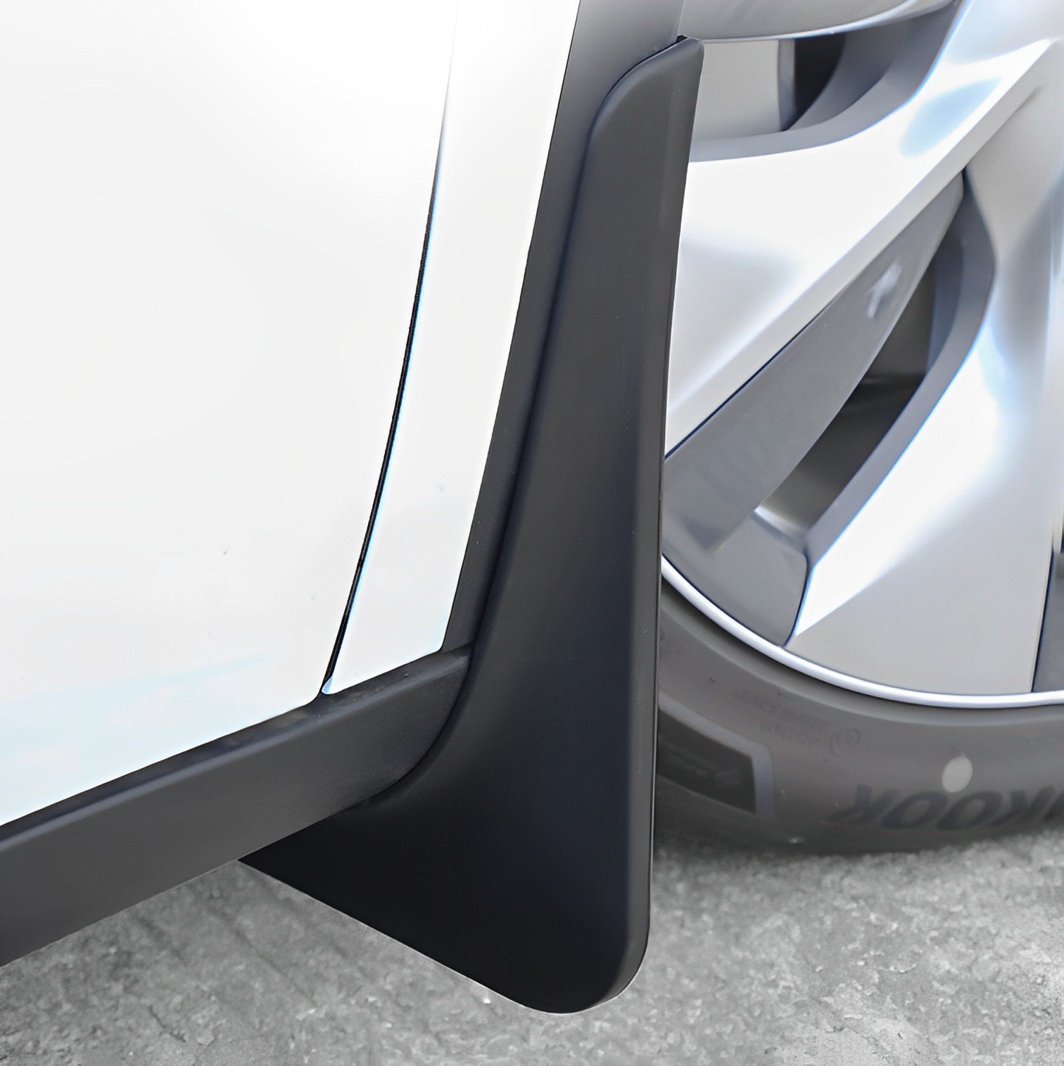 Pièces Auto,Garde-boue en plastique noir pour Tesla Model Y 2020