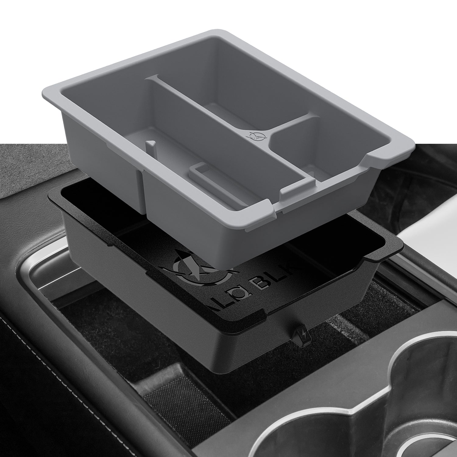 Model Organisateur de console centrale 3/Y, boîte de rangement à tiroir  Cubby