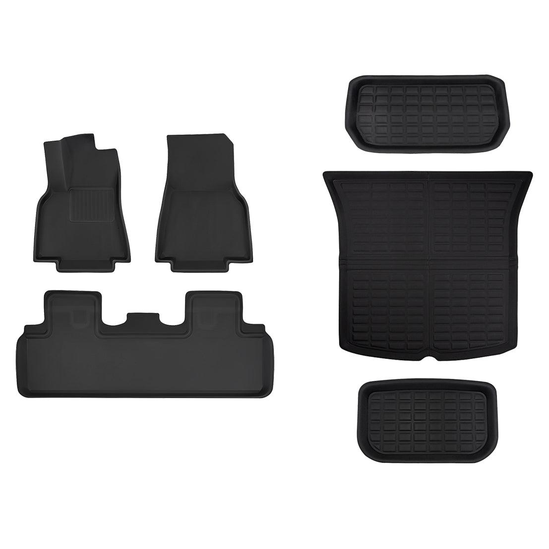 Custom-Fit Floor Mats And Liners 3D Lamination Cutting All-Weather For Tesla Model Y (2020-2024) - T-Launch
