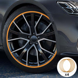 Goldfarbener Felgenschutz aus Aluminiumlegierung – passend für alle Autos (4 Stück)