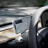 Tesla Dashboard Steering Wheel Phone Holder Magnetic Magsafe Wireless Charging Phone Holder For Model 3 / Y (2017-2024)