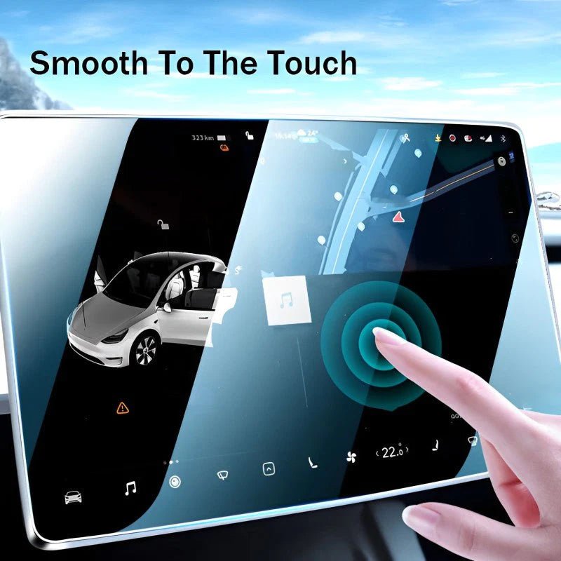 Dashboard Screen & Second Row Seat Screen Protector Tempered Film Fully Covers For Tesla 2024+ Model 3 Highland - T-Launch