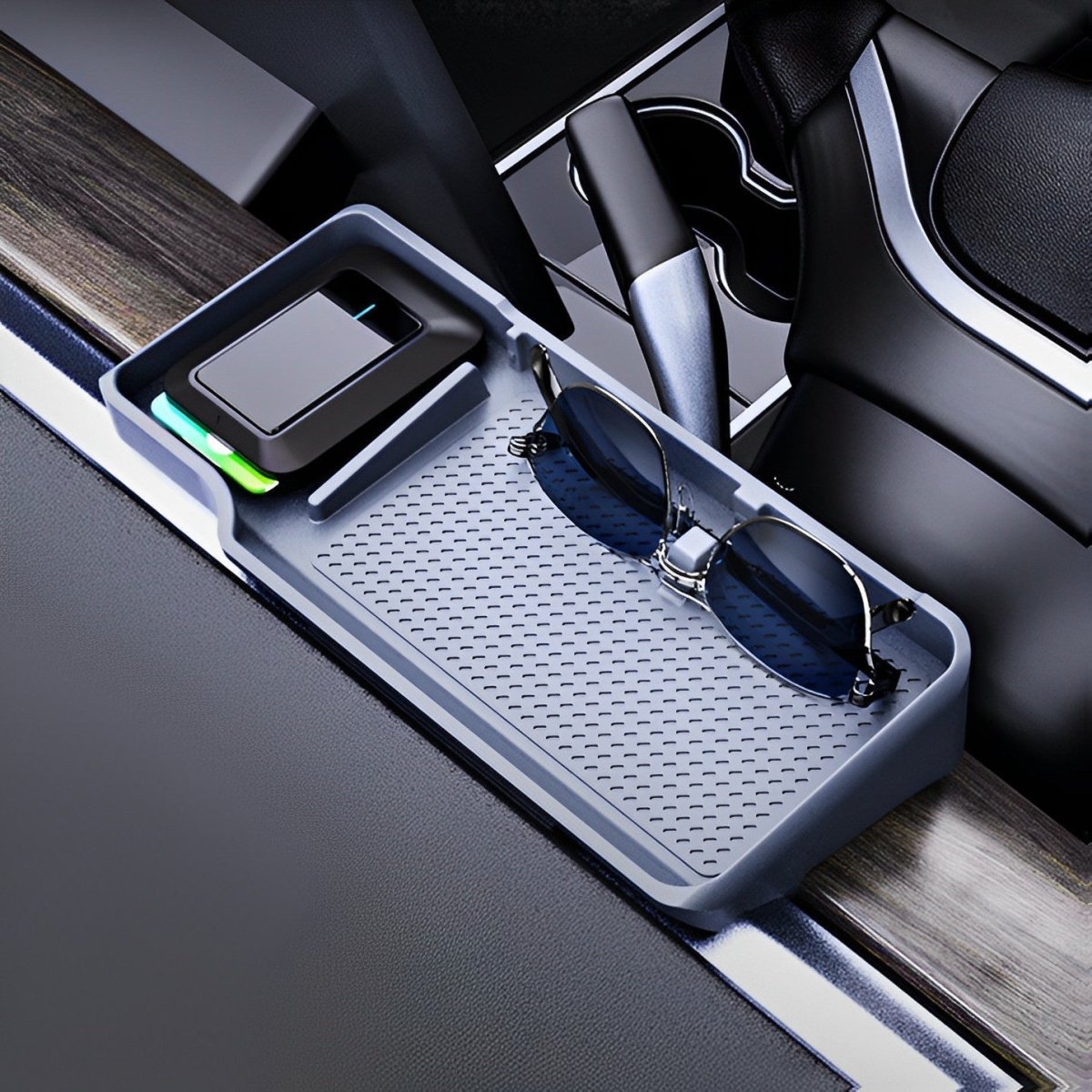 Dashboard Silicone Organizer - Storage Box for Tesla Model 3/Y (2017-2024) - T-Launch