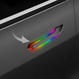 전기 문 손잡이TeslaModel3/Y-자동 팝업, RGB 라이트 스트립 (4 PC)