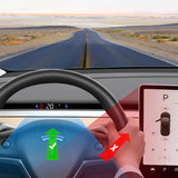 Tesla Model 3/v Head-Up -näyttökooditaulukko ajoturvallisuuden parantamiseksi (2017–2023)