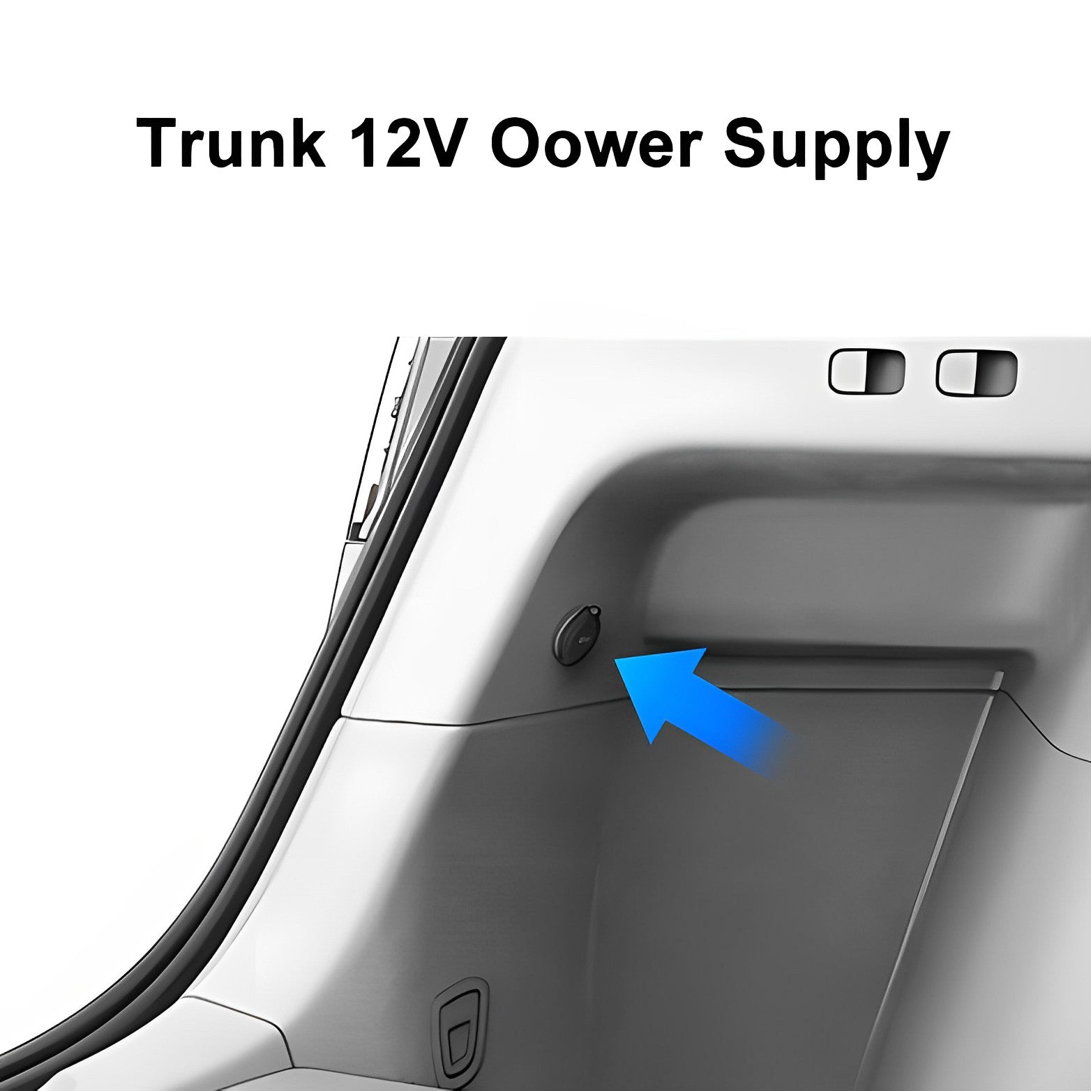 Model Y-Kofferraum-Kühlschrank, versteckter Kühler – 15 l  kompressorgekühlter Stauraum (nur für 5 Sitze)