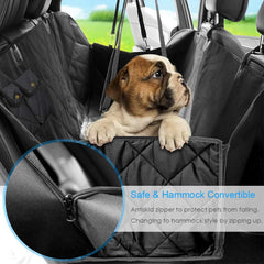 Dog Seat Cover For Pets 100% Waterproof For Tesla Model S3XY - Visible Mesh Window - T-Launch