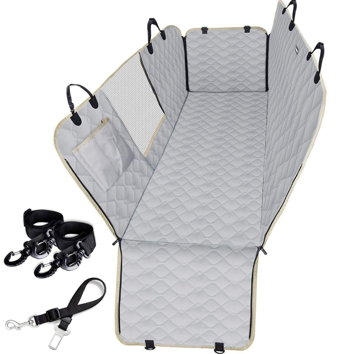 Dog Seat Cover For Pets 100% Waterproof For Tesla Model S3XY - Visible Mesh Window - T-Launch