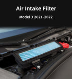 Tesla Model 3 2021-2023 Air Intake Filter External and Internal For Tesla Maintenance - TESLAUNCH