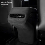 Alcantara Rear AC Vent Cover and Rear Anti-kick Cover For Tesla Model 3/Y (2017-2023)